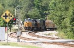 CSX 3310 and 5214 round the curve